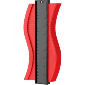 Gabrielle - Jauge De Contour, 10 Pouces Règle Copieur De Contour Pour Gabarit De Découpe, Outils De Traçage Copieur Forme Pour Une Mesure Précise