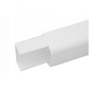 CONDUIT EN PVC AVEC BASE ET COUVERCLE POUR SYST&Egrave;MES DE CLIMATISATION Dimensions : 70 x 55 mm, longueur 2 m