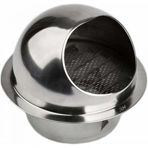 Alovez - Grille Ventilation 150 mm Grille Aeration Inox Haute Qualité Grille Aération Extérieur Avec Moustiquaire Protège la Façade et Empêche