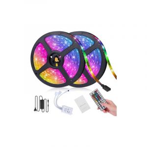 Mowze - Ruban led 10M, led Chambre Bande led rgb Bande Lumineuse Led Bandeau Leds pour Chambre 300 LEDs 5050 rgb IP65 Étanche Télécommande à 44