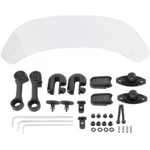 Déflecteur d'air de Spoiler de pare-brise modifié universel pour moto Transparent