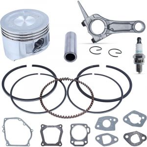 LinDuxe Ensemble de joints de bielle et de segment de piston de 68 mm pour Honda GX160 GX 160 5,5 CV, moteur à essence à 4 temps, pompe à eau de