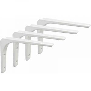 Ersandy - Equerre Etagere Murale, 4PCS Equerre Metal 200mm x 150mm Equerre Charge Lourde Support Etagere Murale Pour Deco Murale Cuisine Industrielle