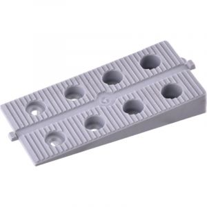 Cales terrasse crant&eacute;es 90 gris JOUPLAST (30 pcs)