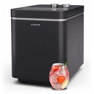 Klarstein IceCraft Machine &agrave; gla&ccedil;ons - 12 kg/24 h, Gla&ccedil;ons en 6 min, 2 tailles, machine &agrave; gla&ccedil;ons maison, petite machine &agrave; gla&ccedil;ons, design moderne,