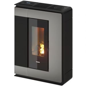 Freepoint - Poêle à granulés étanche Arco 9 Bi-Flux Titanium - 9 kW
