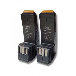 Vhbw - 2x Batterie remplacement pour Festo / Festool 491150, 490889, 490592, 490359, BP12C, BPH12C, 490360 pour outil électrique (2100 mAh, NiMH, 12