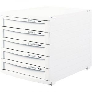 HAN - contur 1505-12 Caisson à tiroirs blanc din A4, din B4, din C4 Nombre de tiroirs: 5 W674032