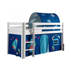 Pack - Lit Enfant, Tente & Tunnel 'Pino Astronaute ii' Blanc