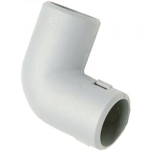 Iboco - coude 90 degrès - equerre - diamètre 20 mm - pour tube irl - gris - lot de 1 20103