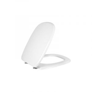 Saniplast - Si&egrave;ge de toilette en bois mdf blanc pour si&egrave;ge de toilette Dolomite Fleo