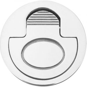 Armoire de trappe de grenier avec poign&eacute;e annulaire encastr&eacute;e, poign&eacute;e de levage encastr&eacute;e, armoire marine ronde en acier inoxydable, poign&eacute;e