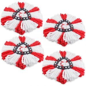 Lingette de rechange en microfibre, réutilisable, 2 en 1, pour balai rotatif O-Cedar/Vileda, tête de balai lavable