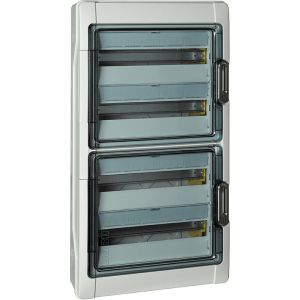 Bticino - Tableau mural renforc&eacute; IP65 72 modules F107N72D