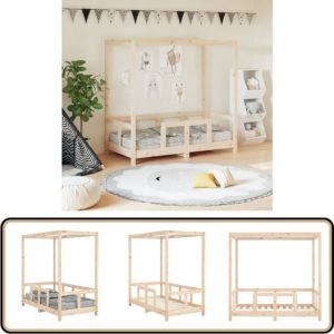Vidaxl - Cadre de lit pour enfant 70x140 cm bois de pin massif - Lit Bébé - Lit Enfant - Lit Design - Bois De Pin - Cadre De Lit