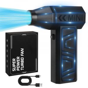 Souffleur Air Comprim&eacute; 100000TR/Min d'Air Comprim&eacute; pour le Nettoyage Rechargeable Mini Sans fil Souffleur d'air avec Vitesse Continue,Bombe Air