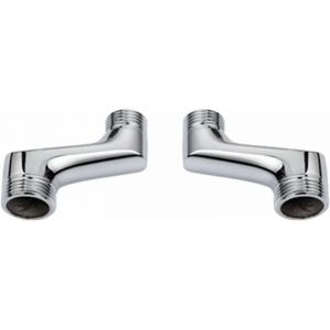 ZVD - Raccord Contre Coud&eacute; Douche,Raccord Laiton Coud&eacute; R&eacute;Ducteur,Bras Pivotant R&eacute;Glable,Raccord Mural Contre Coud&eacute;,Raccord Excentr&eacute; 1/2 3/4,Chrome