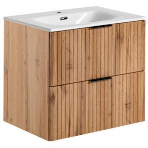 Meuble vasque &agrave; encastrer 60 cm - Georgia Oak - Livraison gratuite