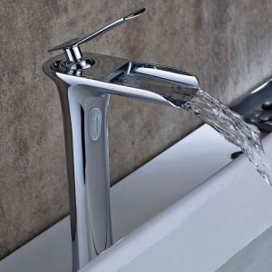 Robinet mitigeur de lavabo mitigeur robinet lavabo cascade lavabo salle de bain chrome