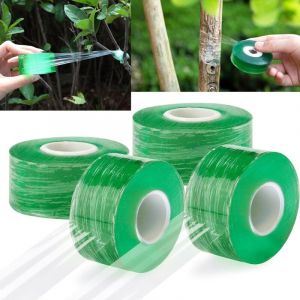 Tonchean - 4 Pièces Greffage Ruban, 100M x 3 cm Réparation de Plante Film de Greffe Biodégradable Extensible et Auto-Adhésif Bande Barrière