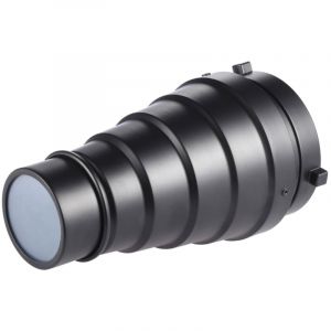 Kit de filtres de couleur 5 pièces, Snoot conique en métal avec grille en nid d'abeille, Compatible avec monture Bowens pour éclairage studio flash