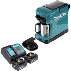 Makita - dcm 501 SG2 Cafeti&egrave;re sans fil 12 v maxi / 18 v + 2x batterie 6,0 Ah + chargeur