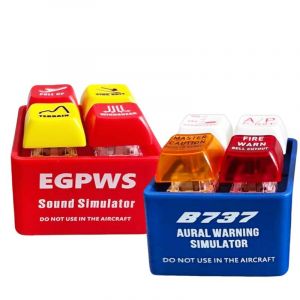 Porte-cl&eacute;s D'alerte D'urgence En Avion Avec Lumi&egrave;re LED, Lot De 2, Porte-cl&eacute;s D'alerte Pilote Et &Eacute;quipage, Breloque De S&eacute;curit&eacute;, Simulateur Sonore