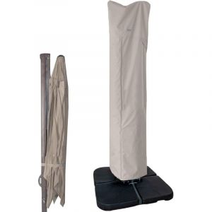 Housse pour parasol d&eacute;port&eacute; &ndash; Housse imperm&eacute;able et r&eacute;sistante pour parasols d&eacute;port&eacute;s, id&eacute;ale pour une utilisation en ext&eacute;rieur, 260x65 cm.