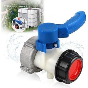 75&times;75&times;131mm)Robinet Cuve 1000L Adaptateur Cuve 1000L DN50 (75mmmm) Raccord Cuve ibc Robinet de Vidange Adaptateu de R&eacute;servoir ibc Connecteur Cuve ibc