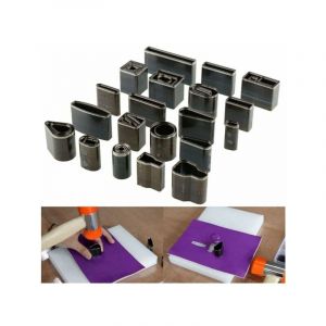 Alovez - 39Pcs Kit Outils de Coupe Cuir Poinçon à Main Découpeur Bricolage diy pour Téléphone Portable Cutter Punch en Cuir pour Maroquinerie