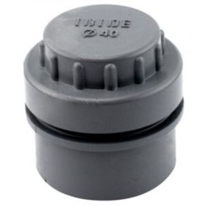 Bouchon de regard filet&eacute; en PVC - 50 mm, IBIDE