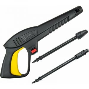 accessoire pour nettoyeur haute pression,Pistolet à eau haute pression avec lance à jet variable et lance rotative, compatible avec les nettoyeurs