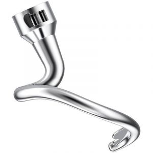 Crochet P&eacute;trin en Acier Inoxydable pour Robot KitchenAid 4.5QT/5QT - Accessoire P&acirc;tisserie Professionnel - Compatible Artisan/Classic