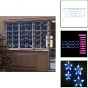 Guirlande lumineuse &agrave; &eacute;toiles led 500 led Bleu 8 fonctions - Rideau Lumineux - Guirlande Lumineuse - Lumi&egrave;res D'&eacute;toiles - D&eacute;coration Noel