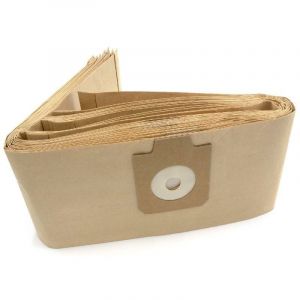 Vhbw - 10x Sacs compatible avec Kärcher 6.903-405, 6.904-118, 6.906-118, T201, T251 aspirateur - papier, 95,5cm x 17cm marron