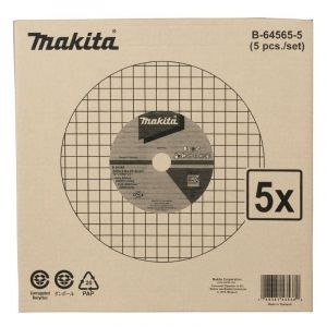 Makita - disque a tronconner inox 355X2,8X25,4MM A30P 5 pcs B-64565-5