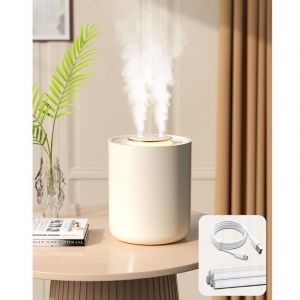 Humidificateur pour chambre de b&eacute;b&eacute; avec veilleuse, humidificateur rechargeable pour plantes 1500 ml, 3 modes de brumisation, ultra silencieux