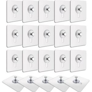 Crochets,Crochets pour tableaux muraux (20 PCS) pour accrocher des tableaux, des cadres photo, des miroirs et bien plus encore.