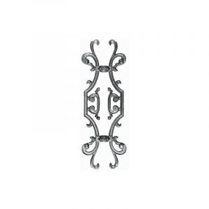 Frise en fonte pour appui de fenêtre ou garde-corps - Hauteur 380mm Largeur 120mm - Double face Deco Fer Forge