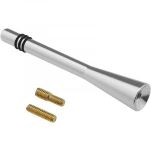 Antenne d'autoradio 80 mm Petite antenne de toit FM AM courte avec vis M5 et M5 à M6 Antenne de remplacement de garniture de voiture en alliage