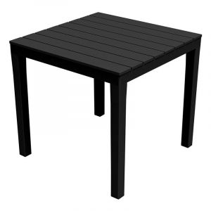 Ipae Progarden - Table De Jardin Carree Couleur: Noir 78x78x72cm Modèle: Bali