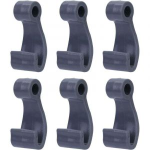 6 Pi&egrave;ces Crochets Corde Fixation &Agrave; Pression en Plastique Crochets en Forme J pour Bateau Gonflable Radeau P&ecirc;che Couverture Bateau Marin Facile &Agrave;