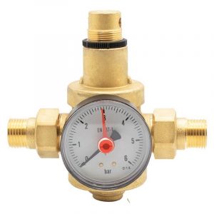 Ferrari Srl - R&eacute;ducteur de pression d'eau avec manom&egrave;tre eu 3/4 'mm 135mm