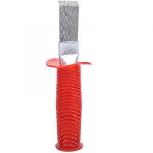 Peigne &agrave; Ailettes de Climatiseur en Acier Inoxydable, Peigne &agrave; Ailettes de Condenseur de Climatiseur Nettoyant pour Ailettes de Climatiseur Outils