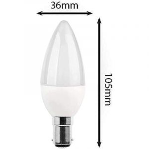 5 packs d'ampoules LED B15, ampoule incandescente 5 W, 220V 270 lm, lumi&egrave;re du jour 3000 K, ampoule B15 &agrave; culot ba&iuml;onnette, [classe d'efficacit&eacute;