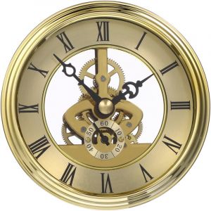Feiyue - 1pc 97mm Rétro Ancien Horloge Mouvement Engrenage En Métal Creux Horloge Ronde Engrenage Horloge Murale pour La Maison (Doré)