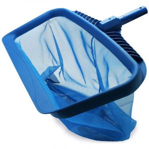 &Eacute;puisette de piscine professionnelle, outil de nettoyage robuste avec sac en maille de nylon fin et profond - Nettoyage rapide, bord de ramassage