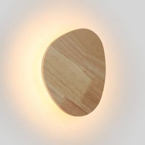 Applique murale en bois 'Eclipse 3' 8W - Lumière chaude - Blanc Chaud