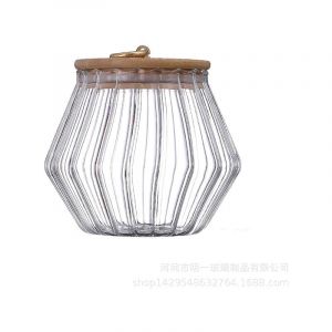 Bidon en verre pour poudre à lessive, porte-détergent en verre, bidon avec couvercle pour les perles de condensat de lessive