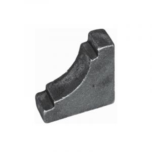 Equerre d'angle de renfort pour tube 30mm - Hauteur 65mm Largeur 65mm - À souder - DECO FER FORGE